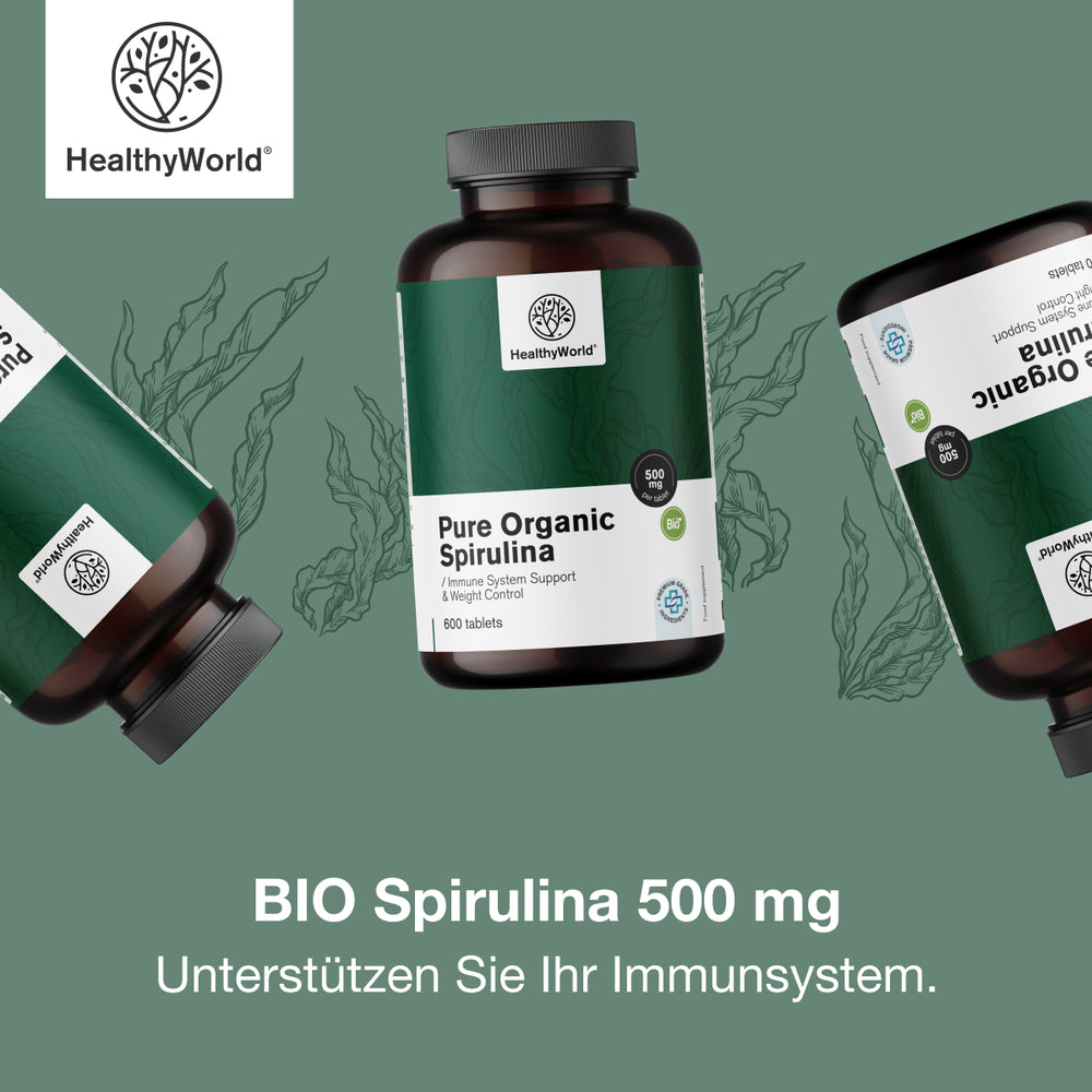 HealthyWorld BIO Spirulina 500 mg · 600 Tabletten – Bild 5
