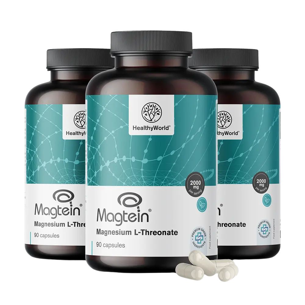 HealthyWorld | Magnesium Magtein® L-Threonat 2000 mg - 90 Kapseln