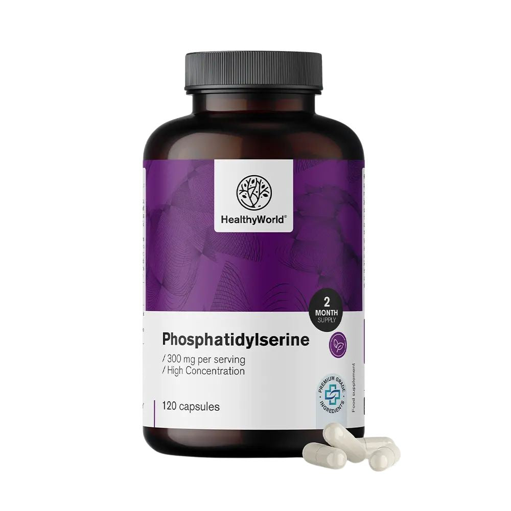 HealthyWorld Phosphatidylserin zur Unterstützung in stressigen Zeiten · 120 Kapseln