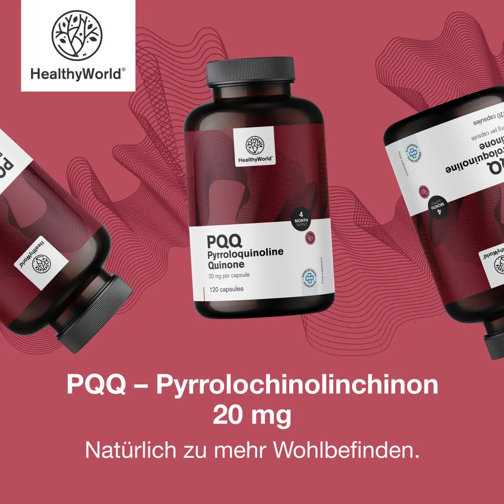HealthyWorld PQQ · Pyrrolochinolinchinon 20 mg · 120 Kapseln – Bild 5