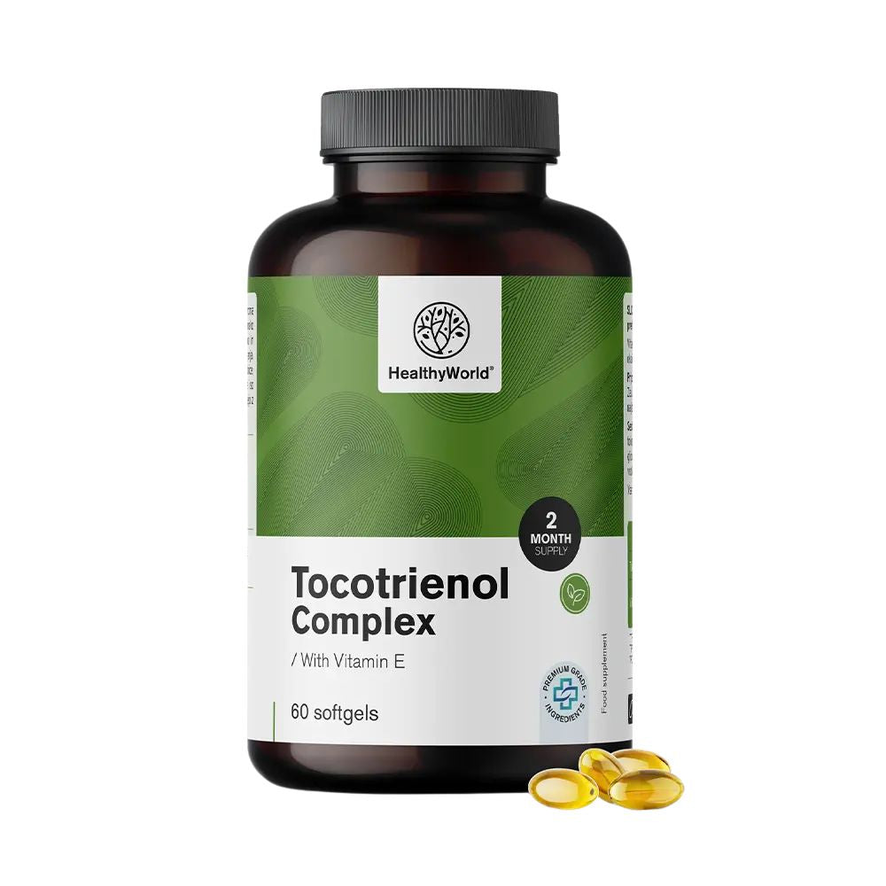 HealthyWorld Tocotrienol-Komplex mit Vitamin E · 60 Weichkapseln