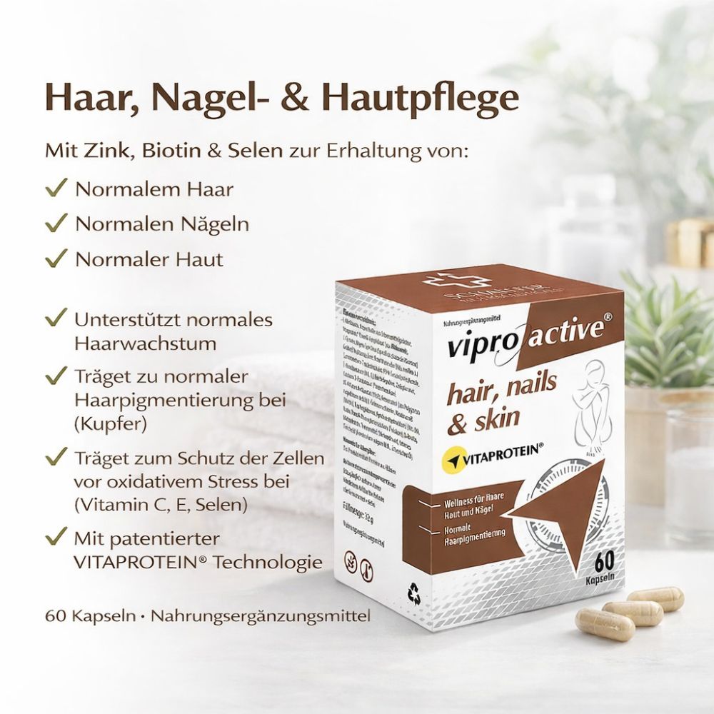 Viproactive Hair, Nails & Skin für gesundes Haar, starke Nägel & strahlende Haut – Bild 3