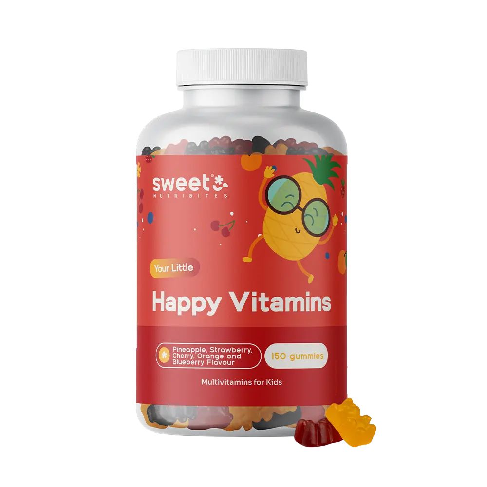 Sweet Nutribites Happy Vitamins · Multivitaminen für Kinder · 150 Gummibonbons