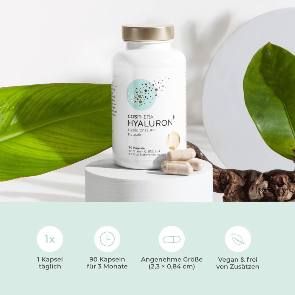 Cosphera Hyaluronsäure+ Kapseln · 90 Stück – Bild 4