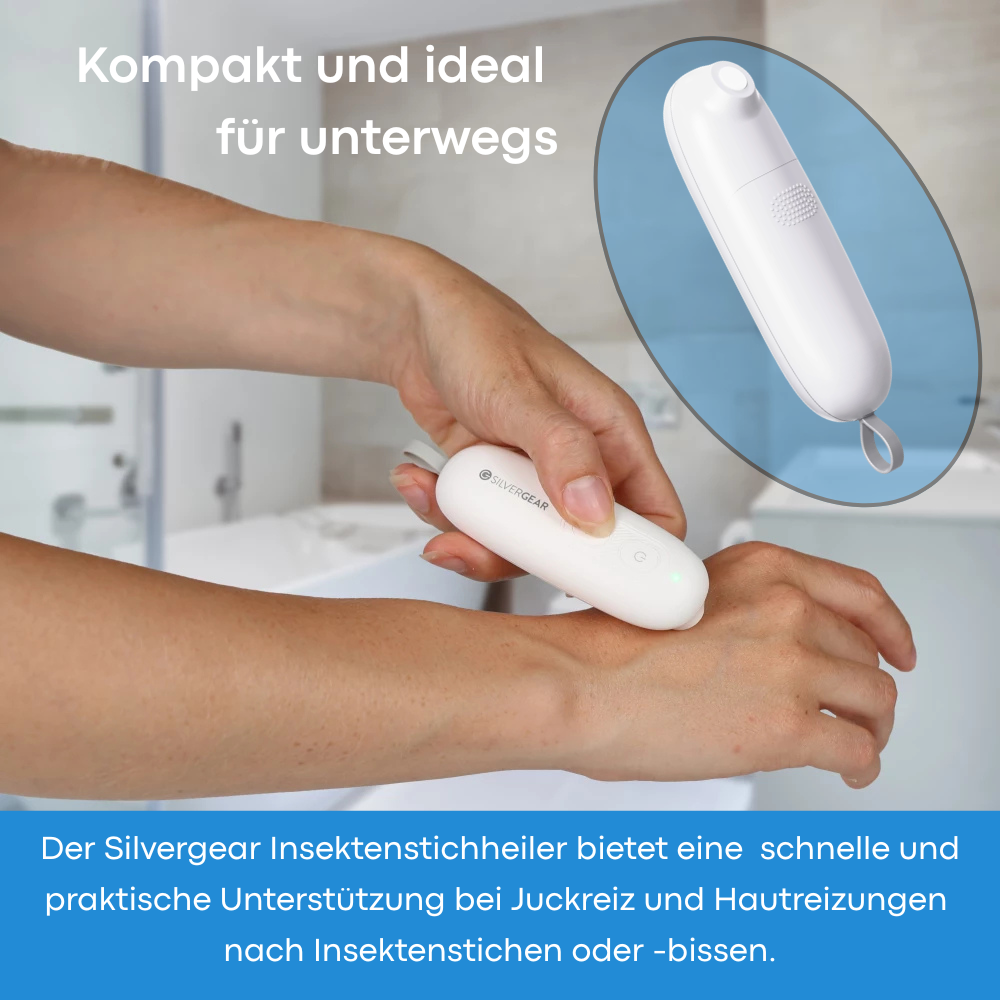 Silvergear | Insektenstichheiler mit Wärmefunktion - Unterstützung bei Juckreiz und Hautreizungen