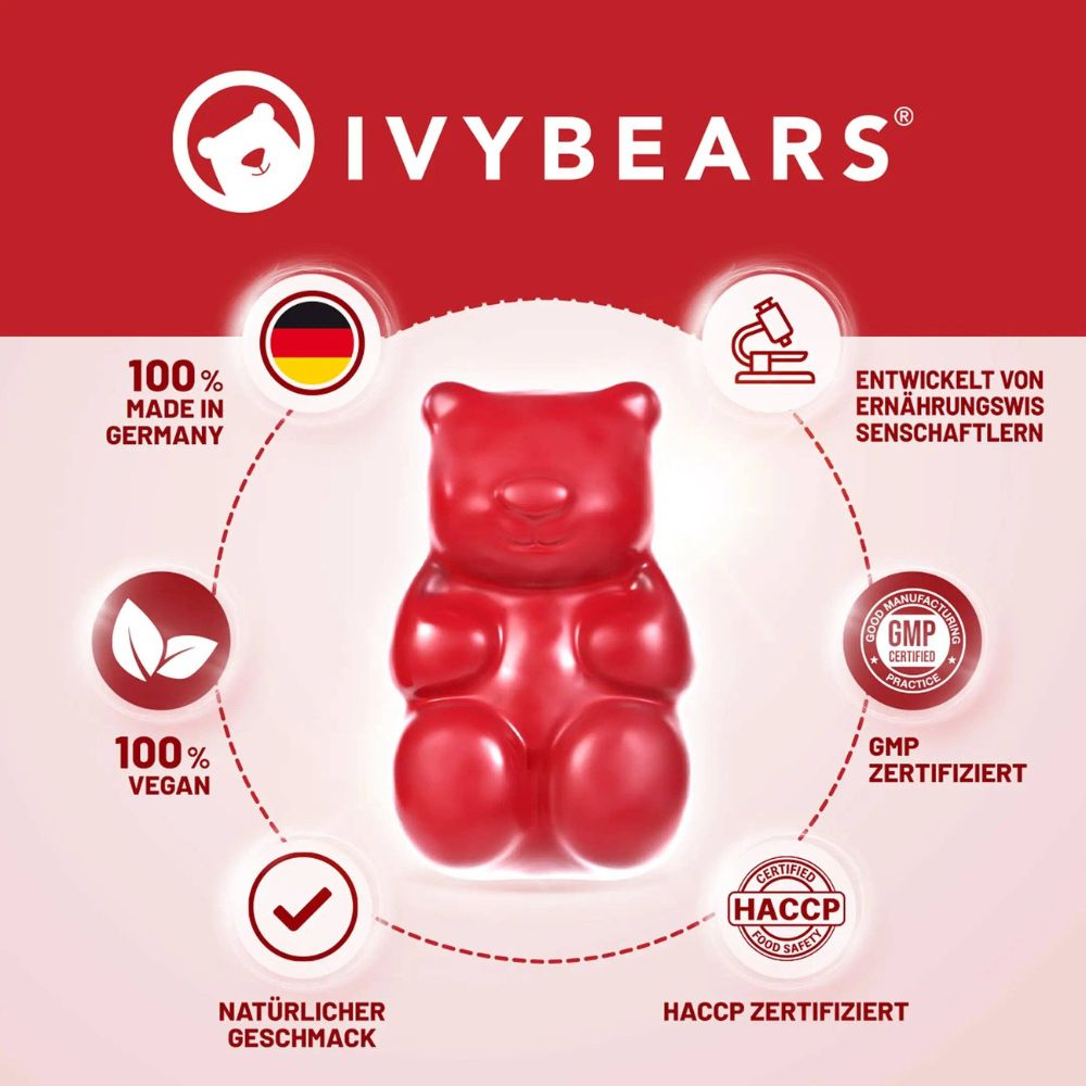 IvyBears Iron mit Eisen und Zink · 60 Gummibärchen – Bild 2
