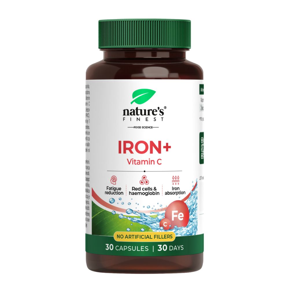 Nature's Finest | Iron + Vitamin C - 30 Kapseln