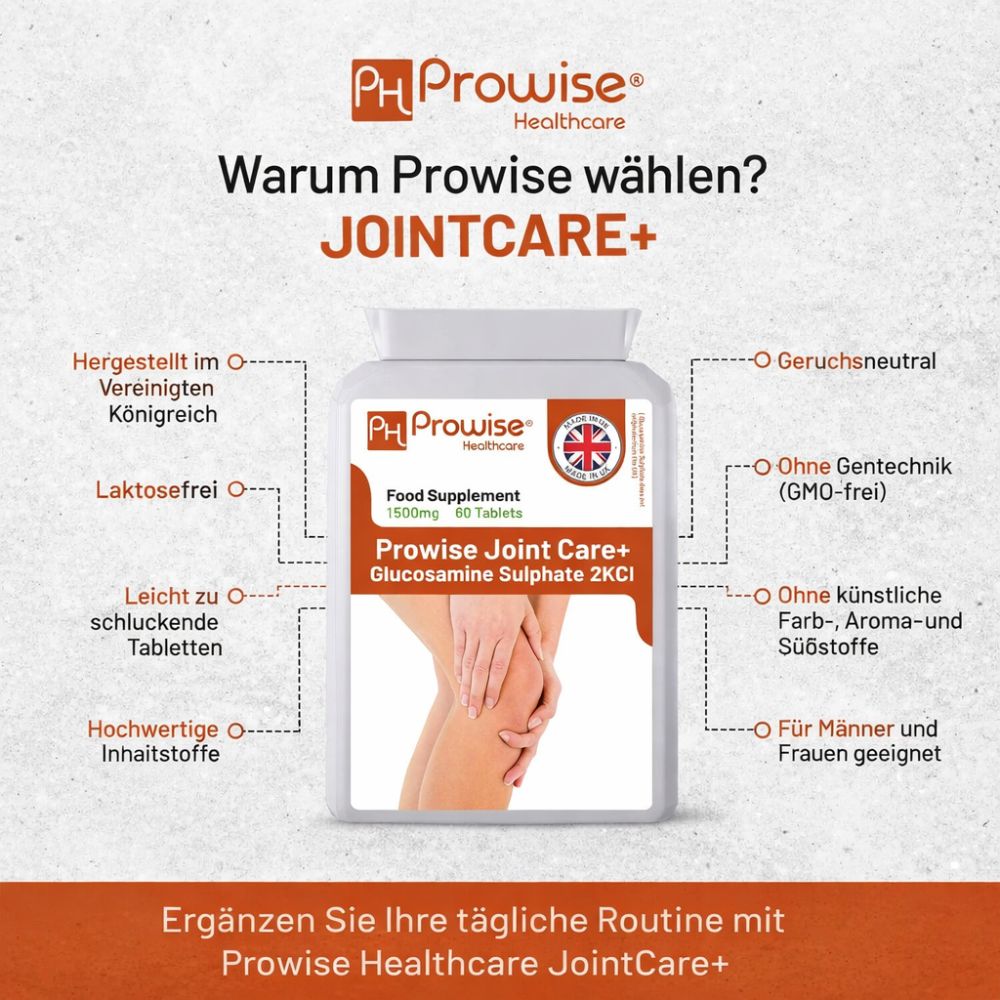 Prowise Healthcare Joint Care+ Glucosaminsulfat 2KCL 1500 mg · 60 Tabletten – Bild 4