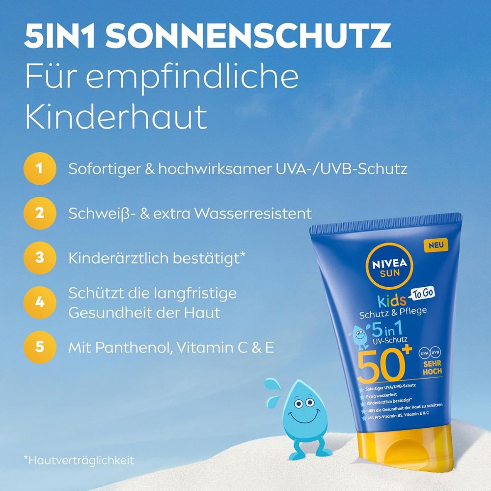 NIVEA SUN Kids Schutz & Pflege 5in1 To Go LFS 50+ · 50 ml – Bild 2
