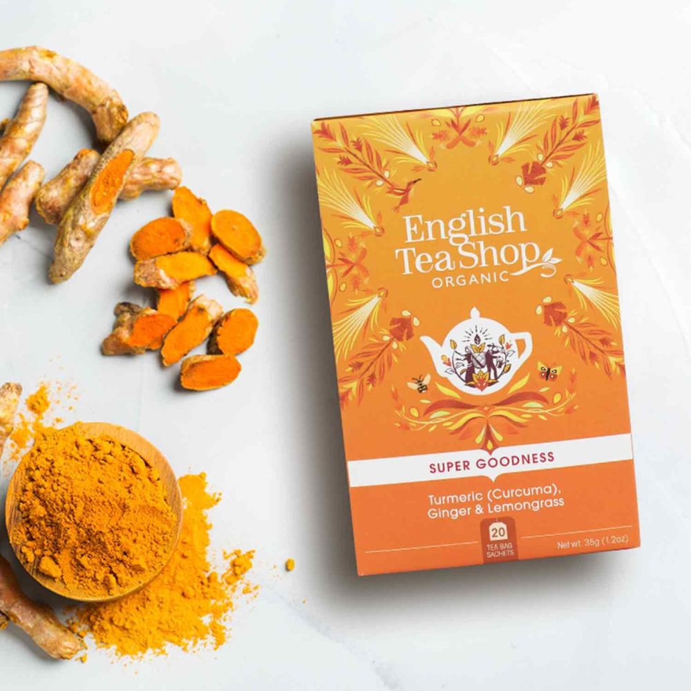 English Tea Company Kurkuma, Ingwer & Zitronengras · 20 Teebeutel – Bild 2