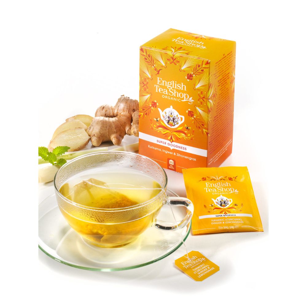English Tea Company Kurkuma, Ingwer & Zitronengras · 20 Teebeutel – Bild 3