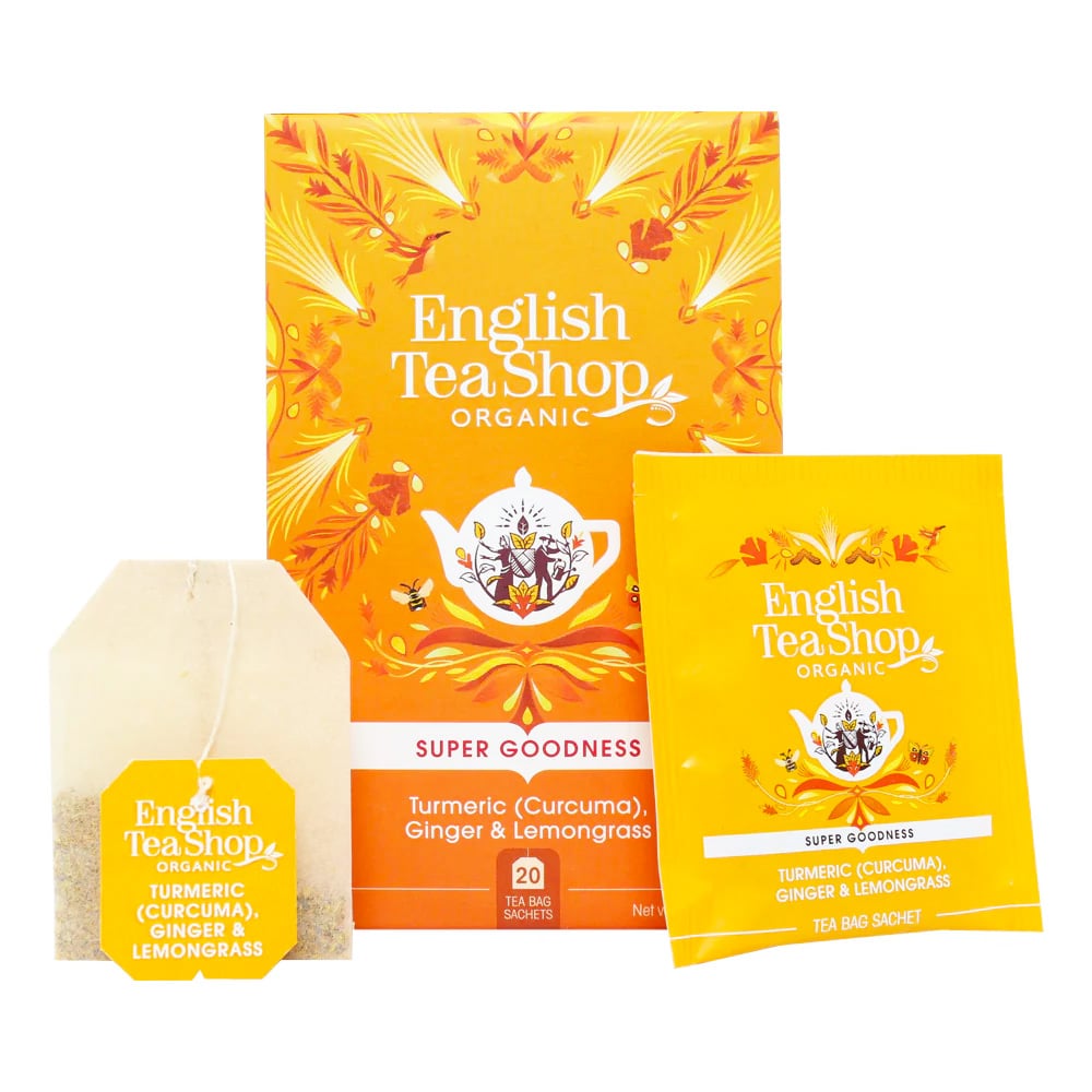 English Tea Company Kurkuma, Ingwer & Zitronengras · 20 Teebeutel – Bild 5