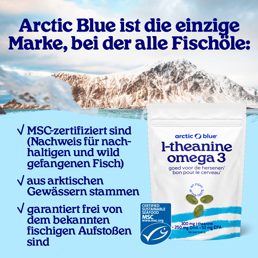 Arctic Blue L-Theanin Omega-3 · 90 Weichkapseln – Bild 3