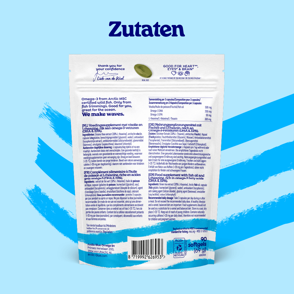 Arctic Blue L-Theanin Omega-3 · 90 Weichkapseln – Bild 5