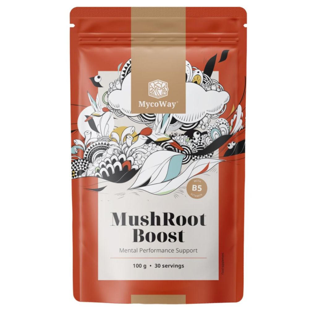 MycoWay MushRoot Boost · Getränk für geistige Leistungsfähigkeit · 100g