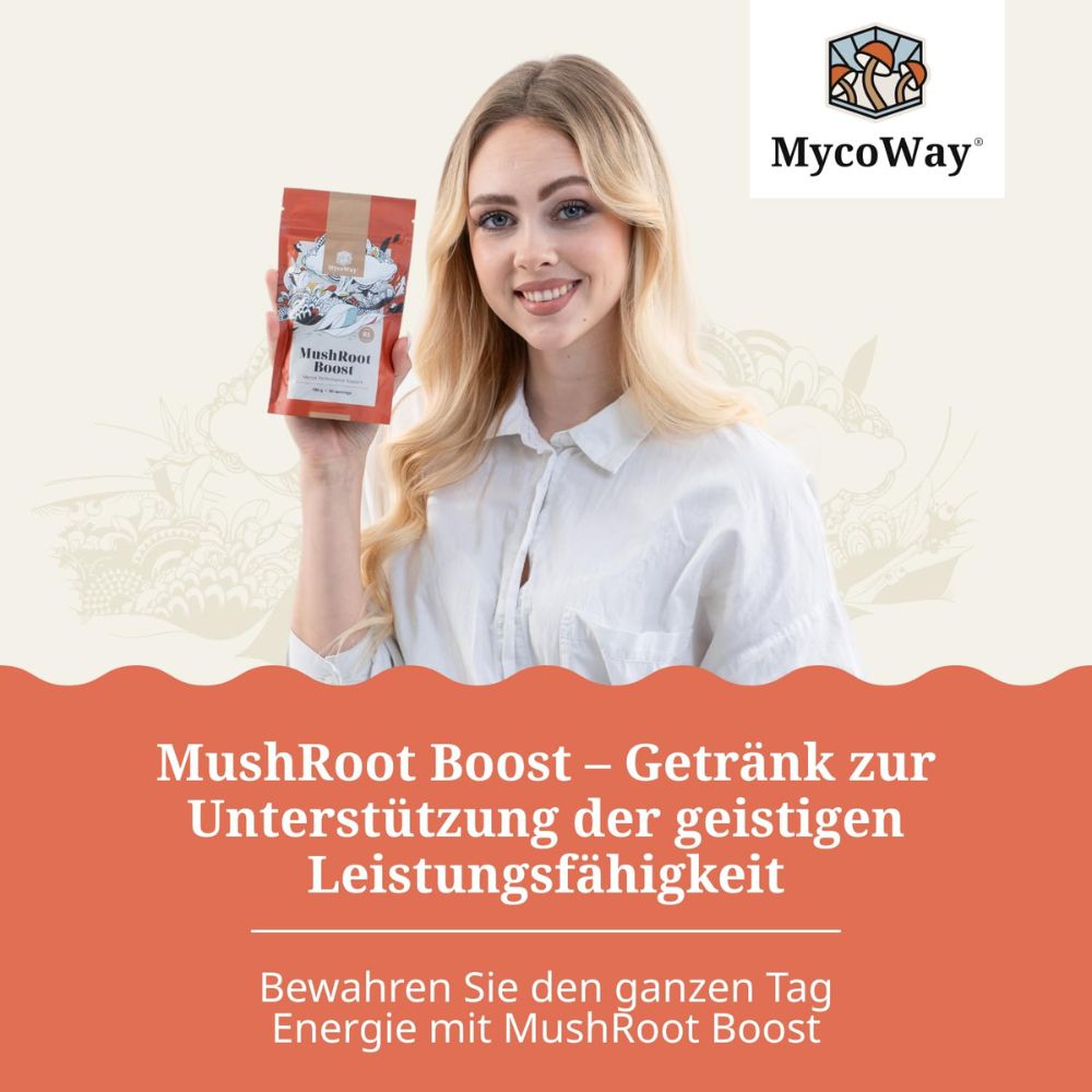 MycoWay MushRoot Boost · Getränk für geistige Leistungsfähigkeit · 100g – Bild 4