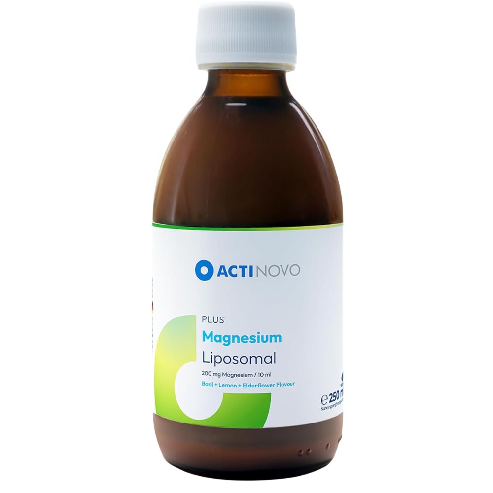 ActiNovo | Magnesium Liposomal mit Zitrone-, Basilikum-, Holundergeschmack - 250ml