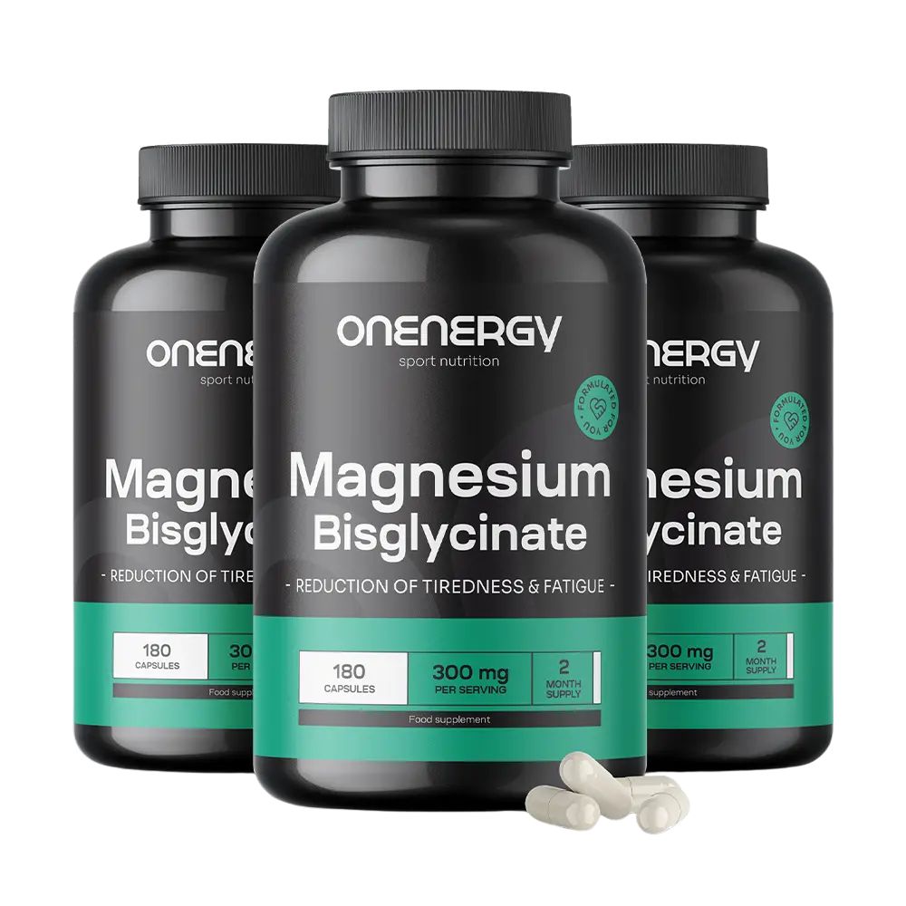 OnEnergy | Magnesiumbisglycinat 300 mg für maximale Effizienz - 180 Kapseln