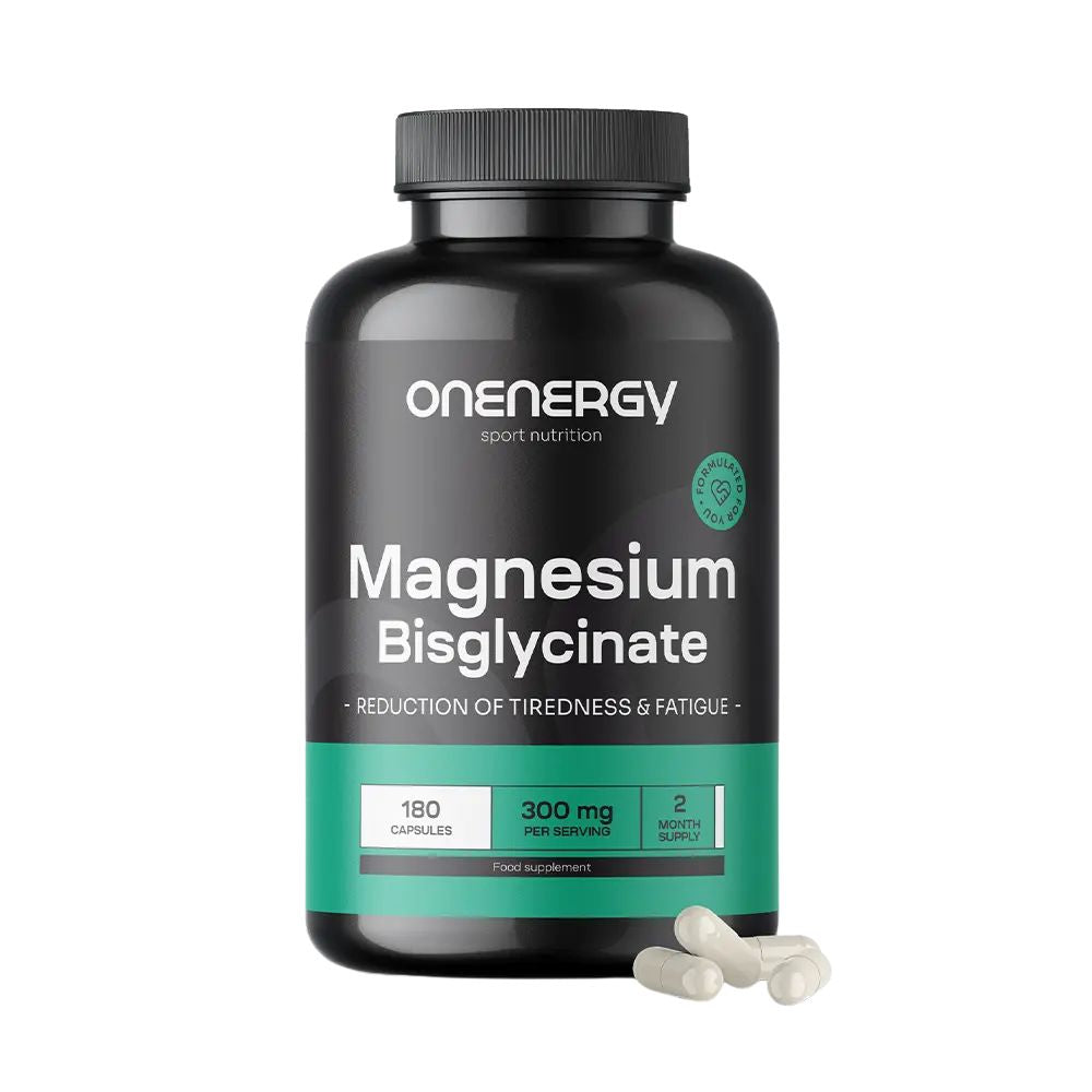 OnEnergy Magnesiumbisglycinat 300 mg für maximale Effizienz · 180 Kapseln