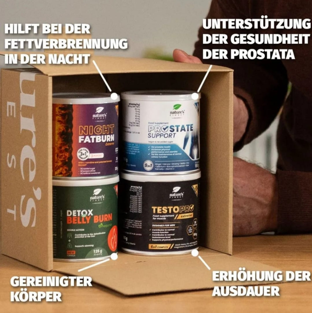 Nature's Finest Man Pro 4-in-1 Transformationspaket (550 g) – Bild 2