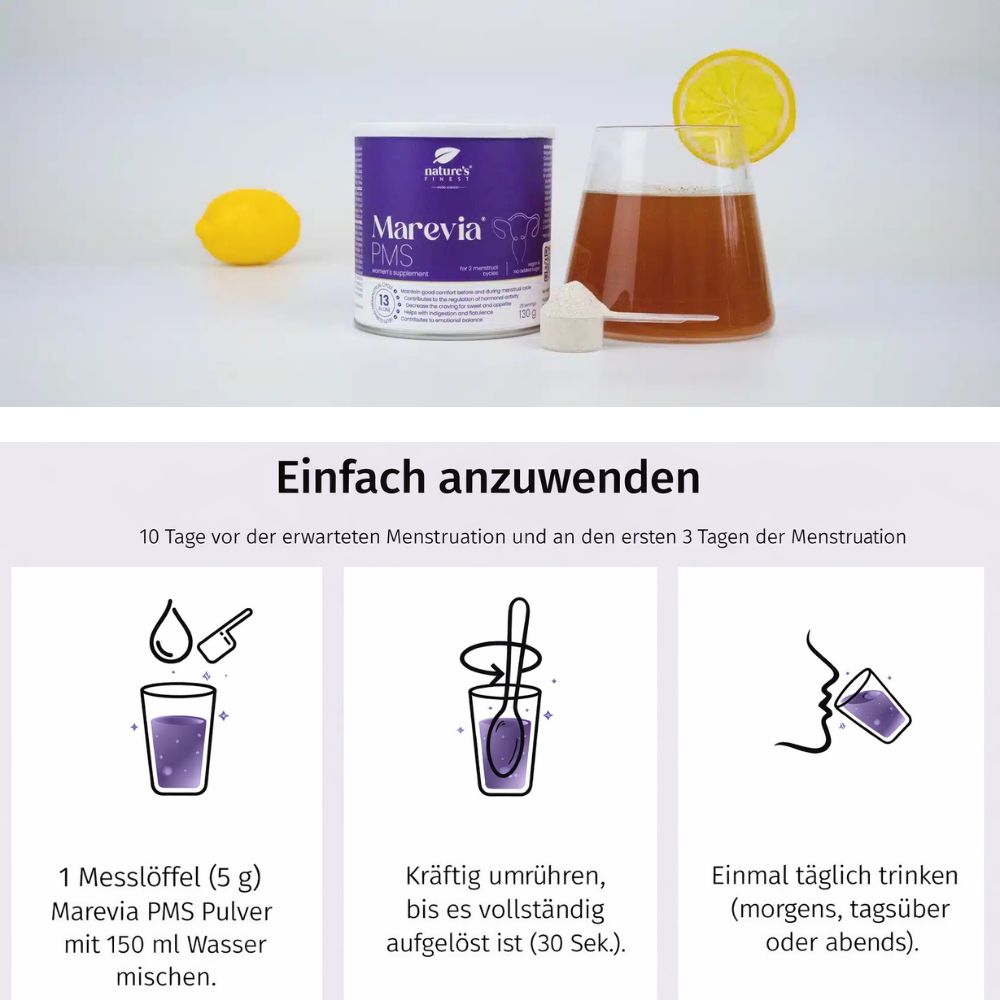 Nature's Finest | Marevia PMS – Energie, Balance & Hormonunterstützung
