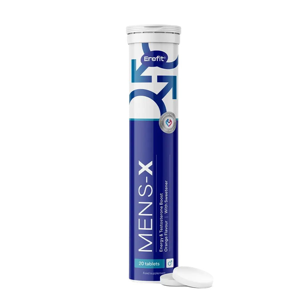 Erefit Mens-X für Männer · Alternative zu Viagra und Kamagra · 20 Brausetabletten
