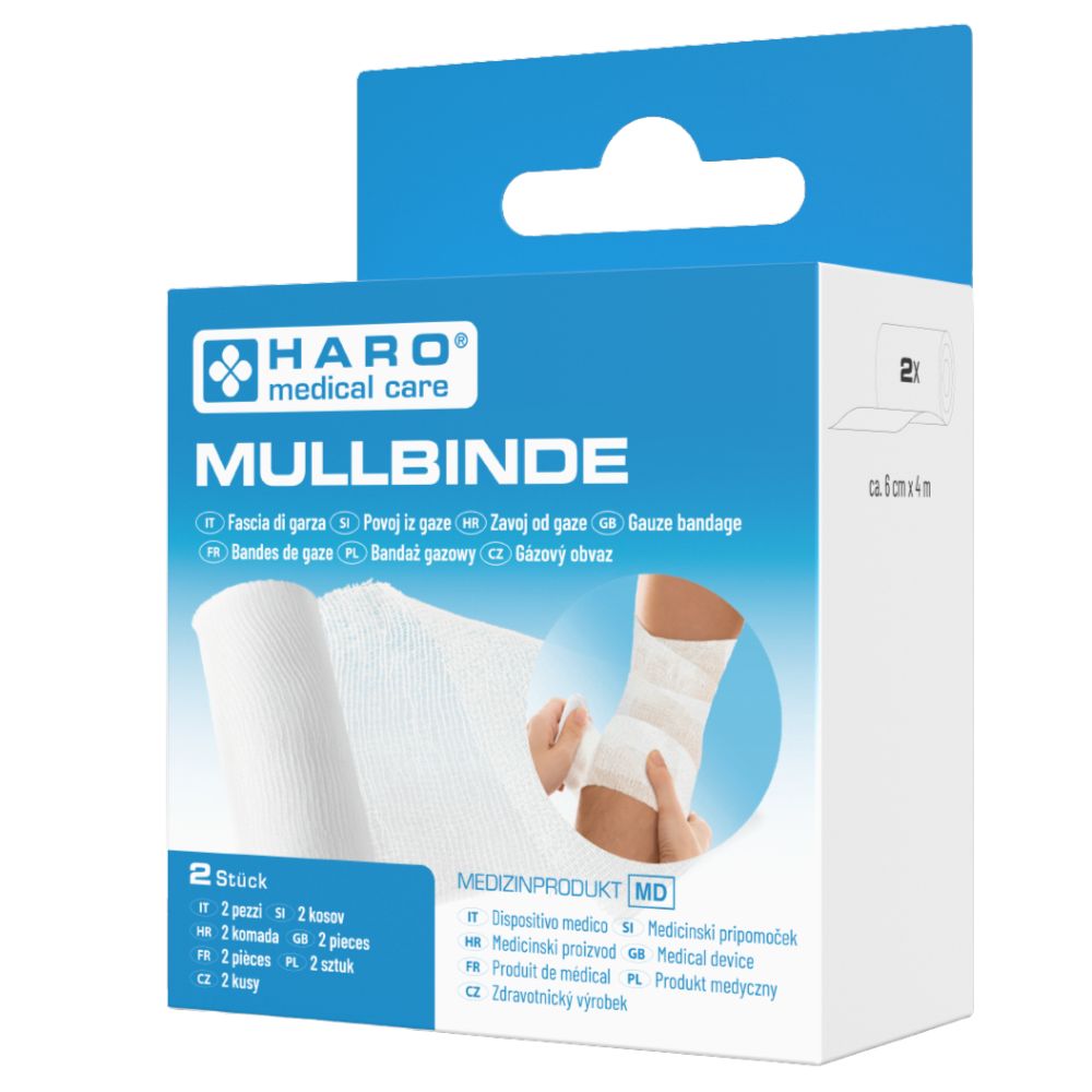 Haro Mullbinde · 6cm x 4m · 2 Rollen