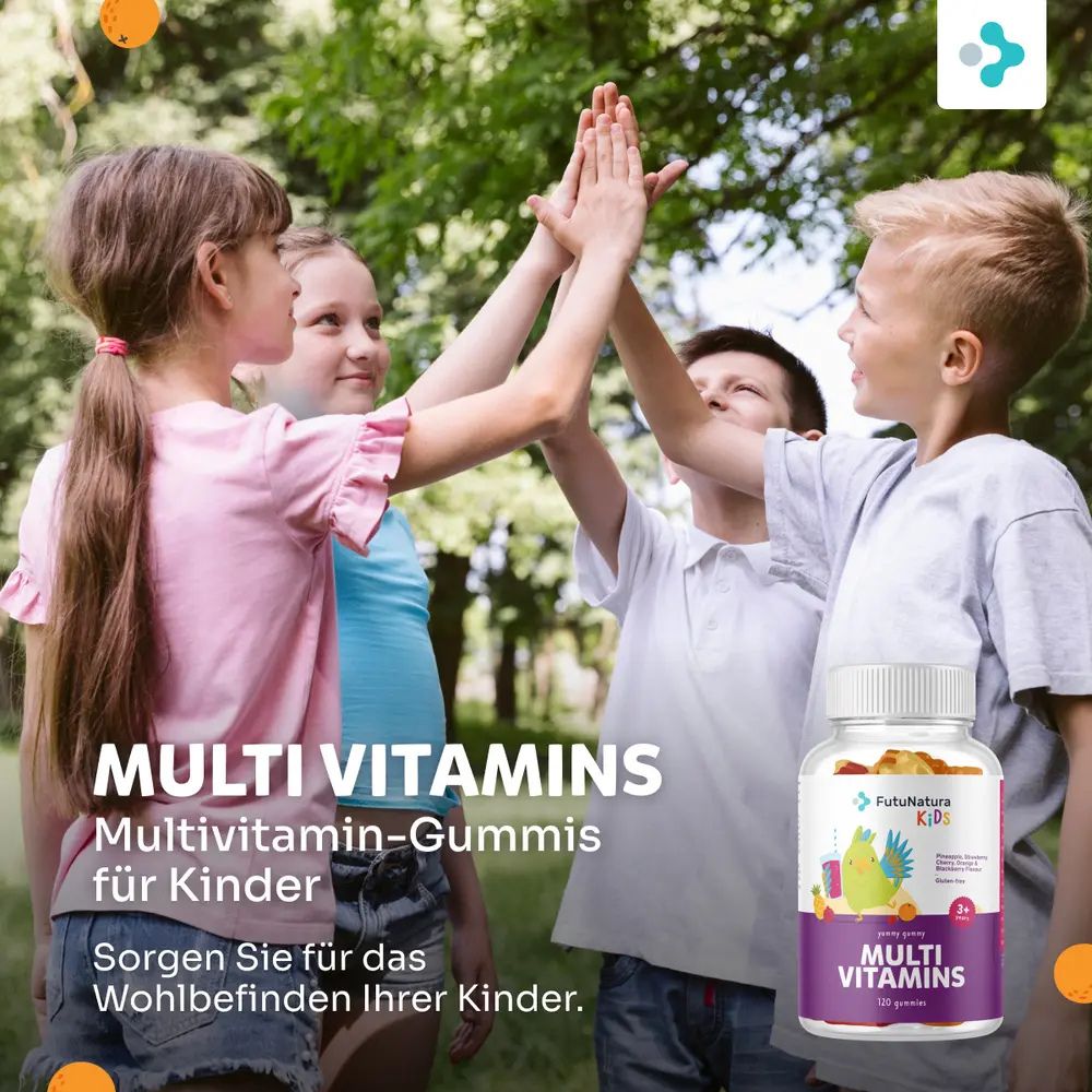 FutuNatura Multi Vitamins · Gummies für Kinder für die Rundumversorgung des Körpers – Bild 2