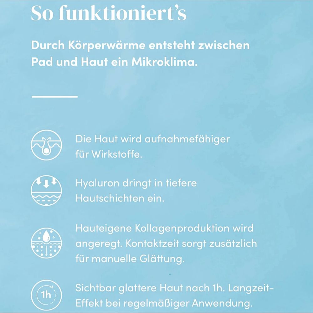 APRICOT Wiederverwendbares Hals Pad mit Hyaluron · 30 Behandlungen – Bild 3