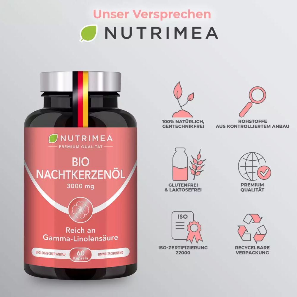Nutrimea BIO Nachtkerzenöl · 60 Kapseln – Bild 6