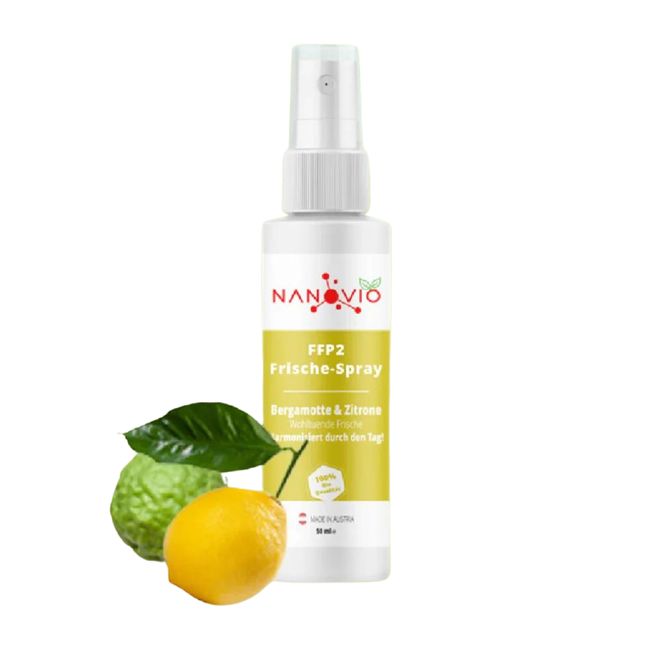 Nanovio | FFP2 Frische-Spray mit 5 natürliche Duftnoten - 50ml