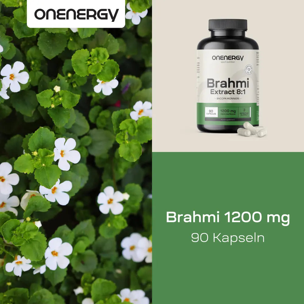 OnEnergy Brahmi 1200 mg · Lernen, Konzentration und Denkfähigkeit · 90 Kapseln – Bild 2