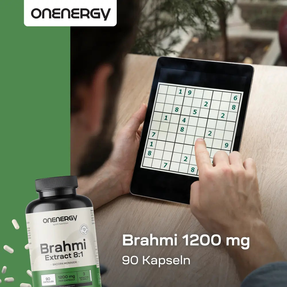 OnEnergy Brahmi 1200 mg · Lernen, Konzentration und Denkfähigkeit · 90 Kapseln – Bild 4