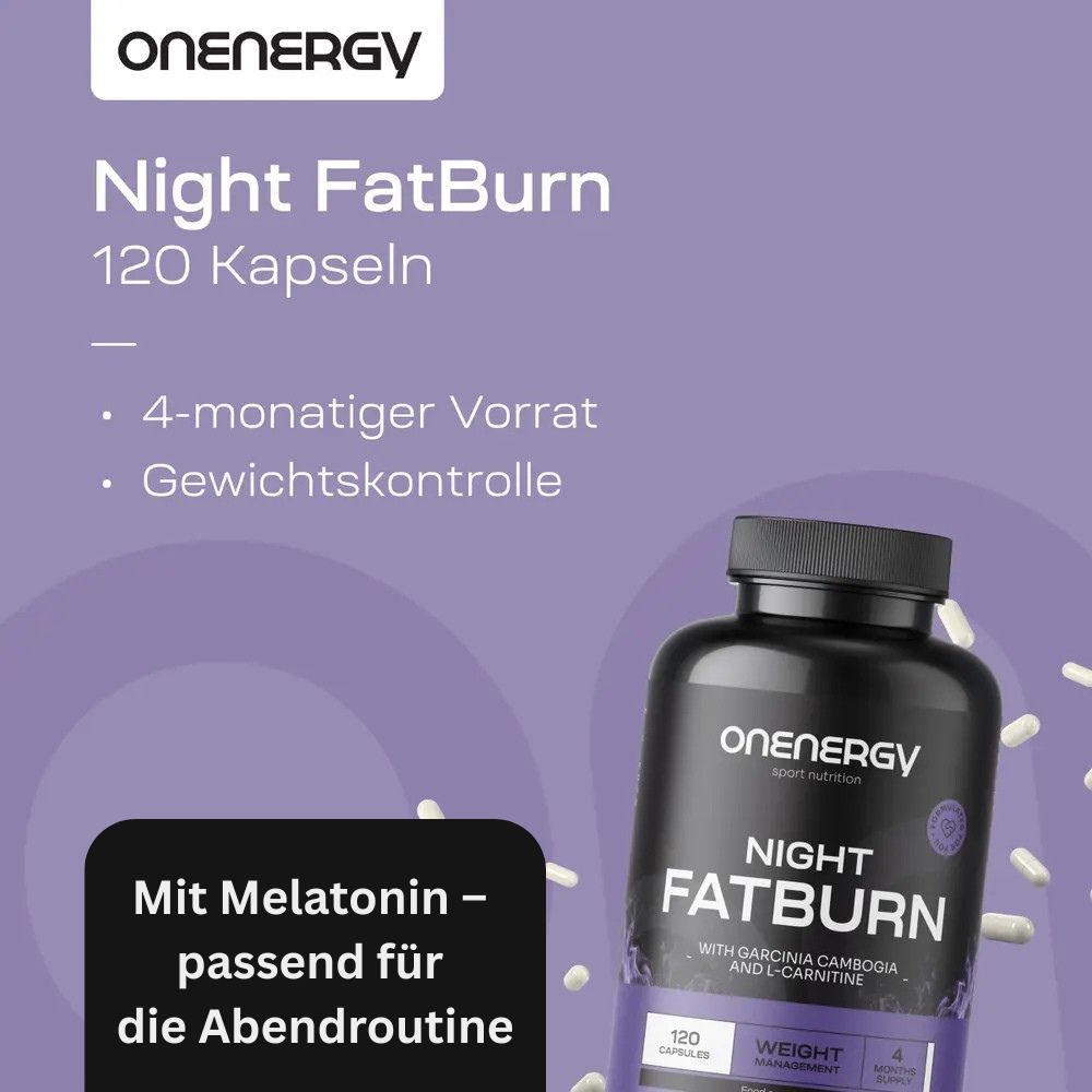 OnEnergy Night FatBurn um den Appetit zu reduzieren · 120 Kapseln – Bild 3