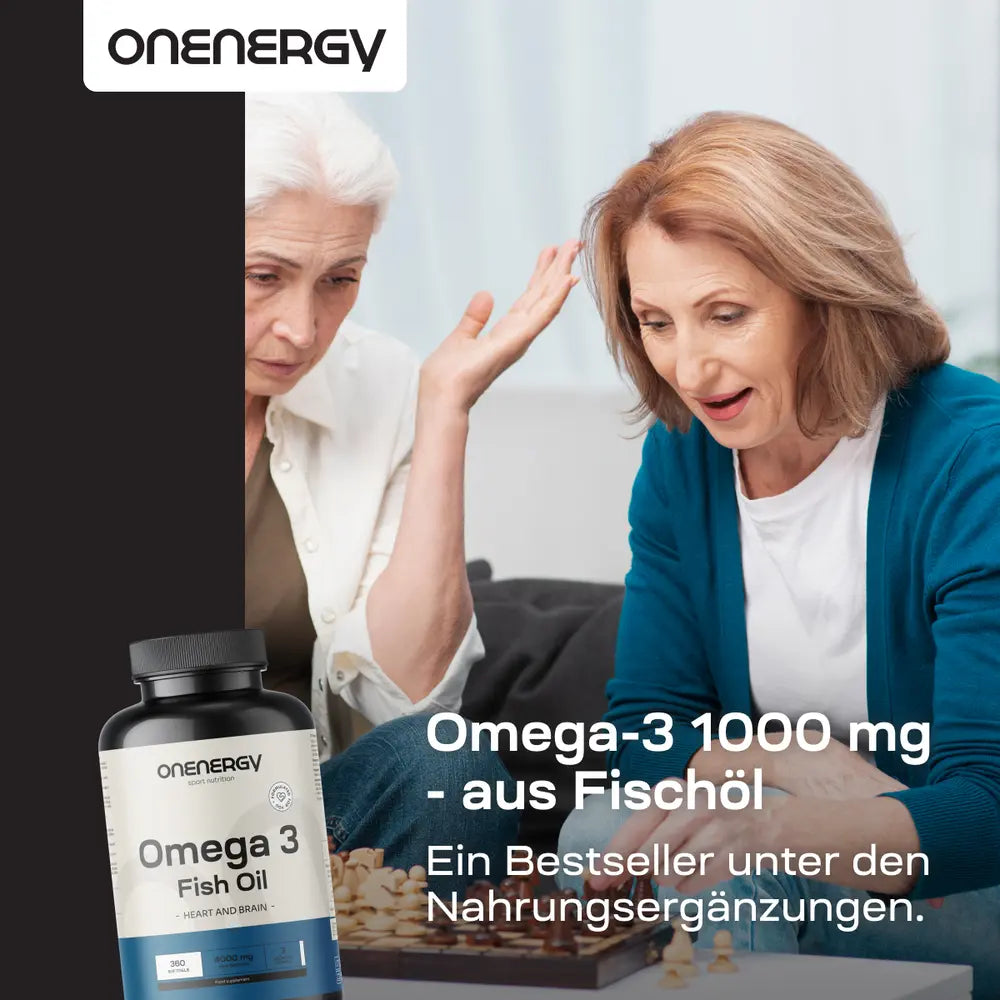 OnEnergy Omega-3 1000 mg aus Fischöl · 360 Weichkapseln – Bild 4