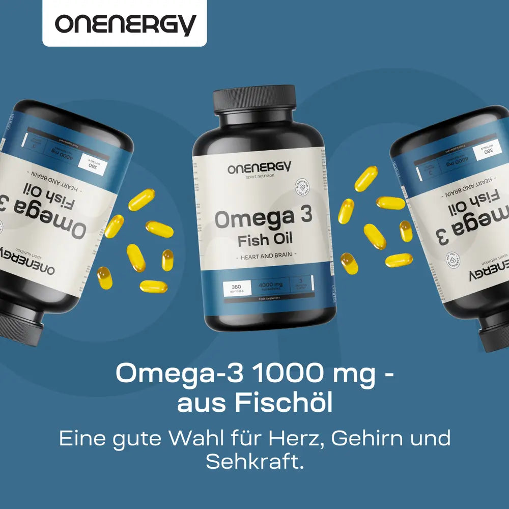 OnEnergy Omega-3 1000 mg aus Fischöl · 360 Weichkapseln – Bild 5
