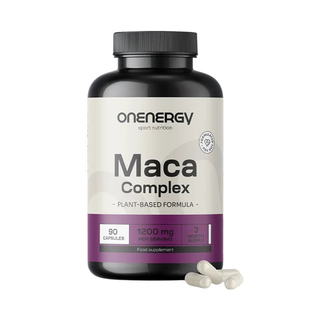 OnEnergy Maca Komplex 1200 mg Für Energie, Ausdauer und sexuelle Vitalität · 90 Kapseln