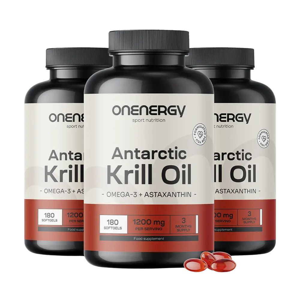 OnEnergy | Antarctic Krillöl 1200 mg mit Omega-3 + Astaxanthin - 180 Weichkapseln