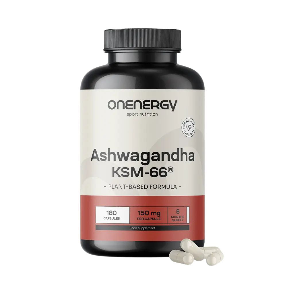 OnEnergy Ashwagandha KSM-66® für Leistungsfähigkeit · 180 Kapseln