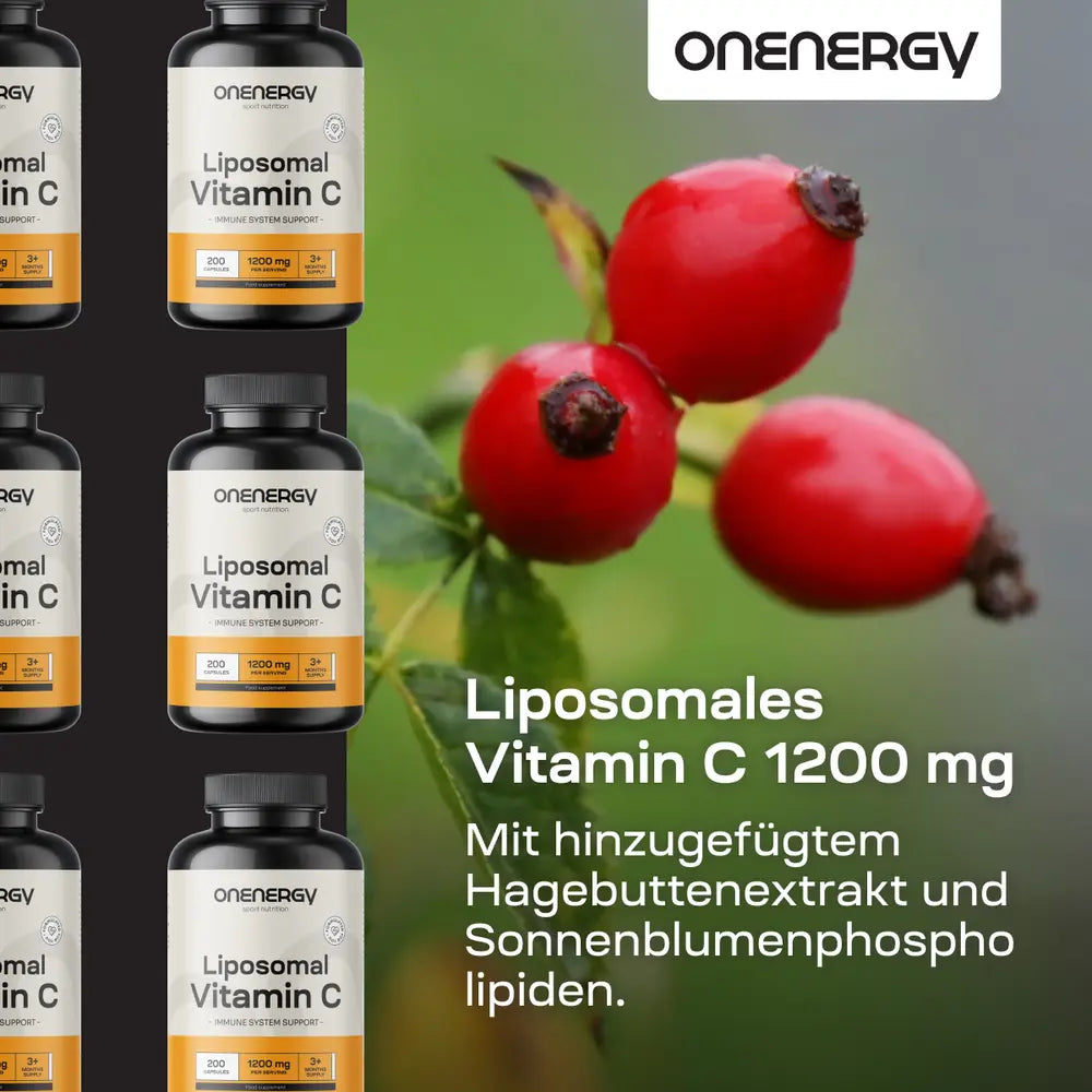 OnEnergy Liposomales Vitamin C 1200 mg · 200 Kapseln – Bild 2