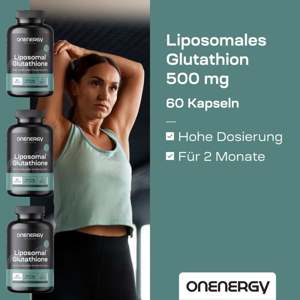 OnEnergy Liposomales Glutathion 500 mg · 60 Kapseln – Bild 4