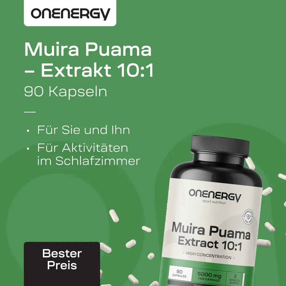 OnEnergy Muira Puama · Extrakt 10:1 · 90 Kapseln – Bild 3