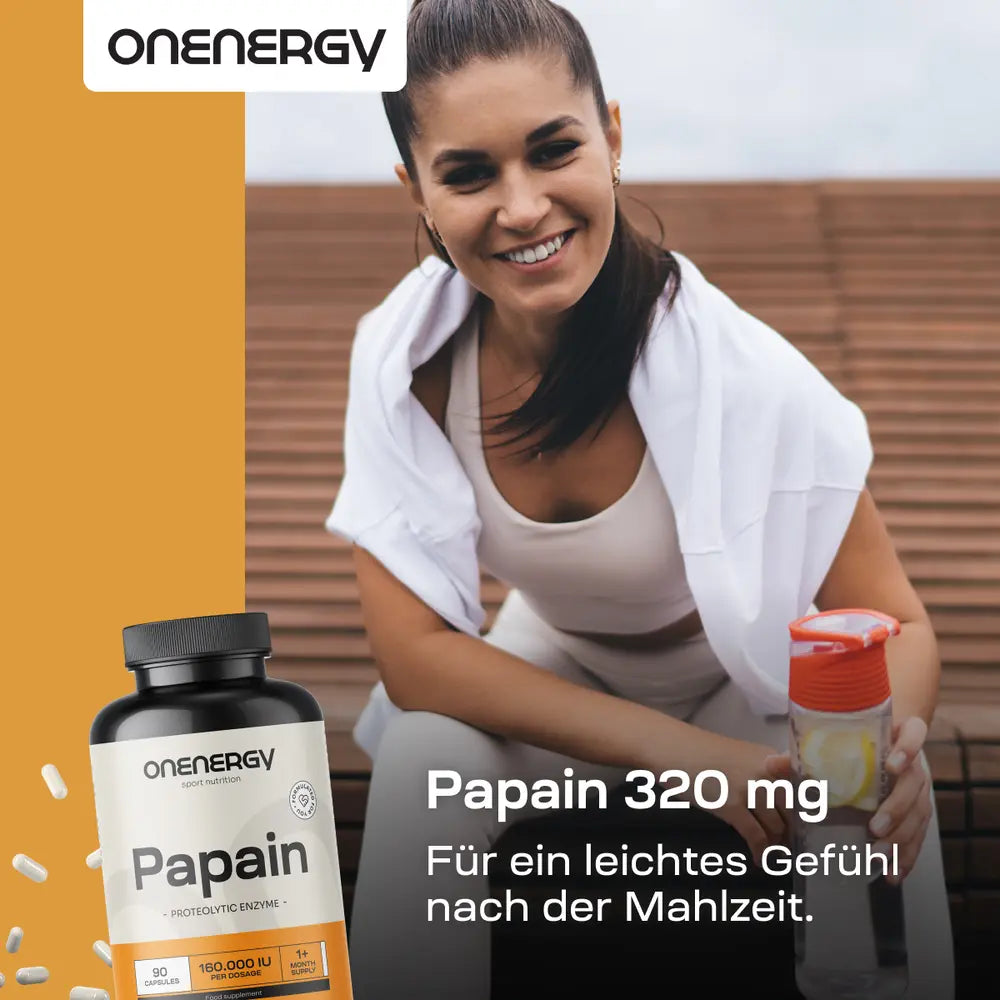 OnEnergy Papain 320 mg · 90 Kapseln – Bild 2