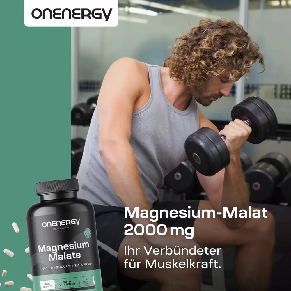 OnEnergy Magnesium-Malat 2000 mg · 365 Kapseln – Bild 2