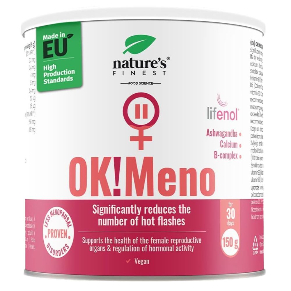 Nature's Finest OK!Meno · Menopause-Komplex mit Lifenol®, Ashwagandha & B-Vitaminen · 150 g