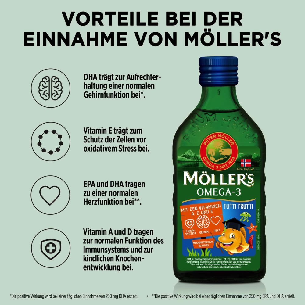 Möller’s Omega-3 Kids Fruchtgeschmack · 250ml – Bild 4