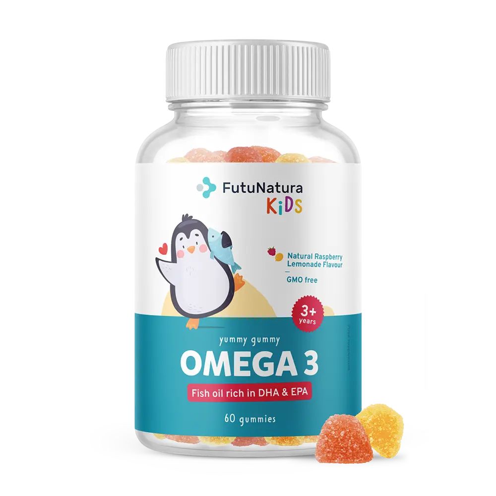FutuNatura Omega-3 Gummies für Kinder · zur Unterstützung des Gehirns und der Sehkraft