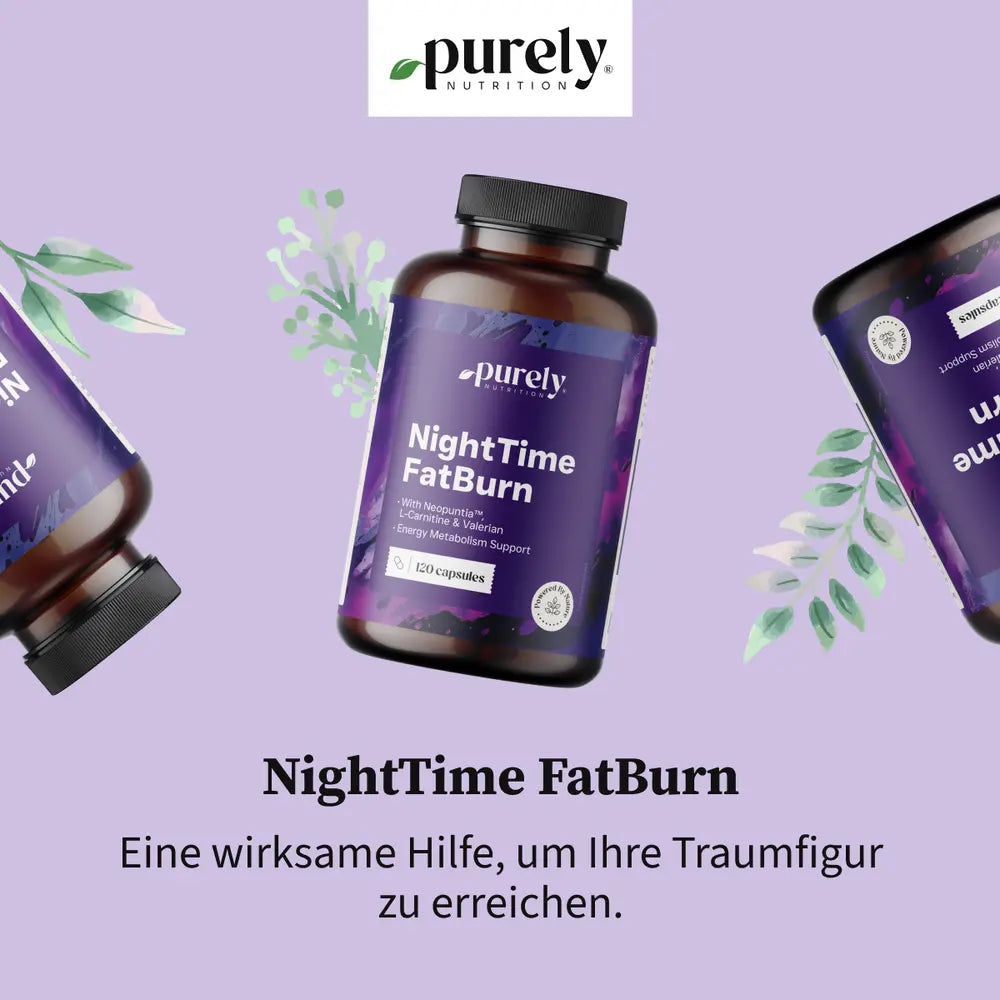Purely NightTime FatBurn mit 5 aktiven Inhaltsstoffen · 120 Kapseln – Bild 5