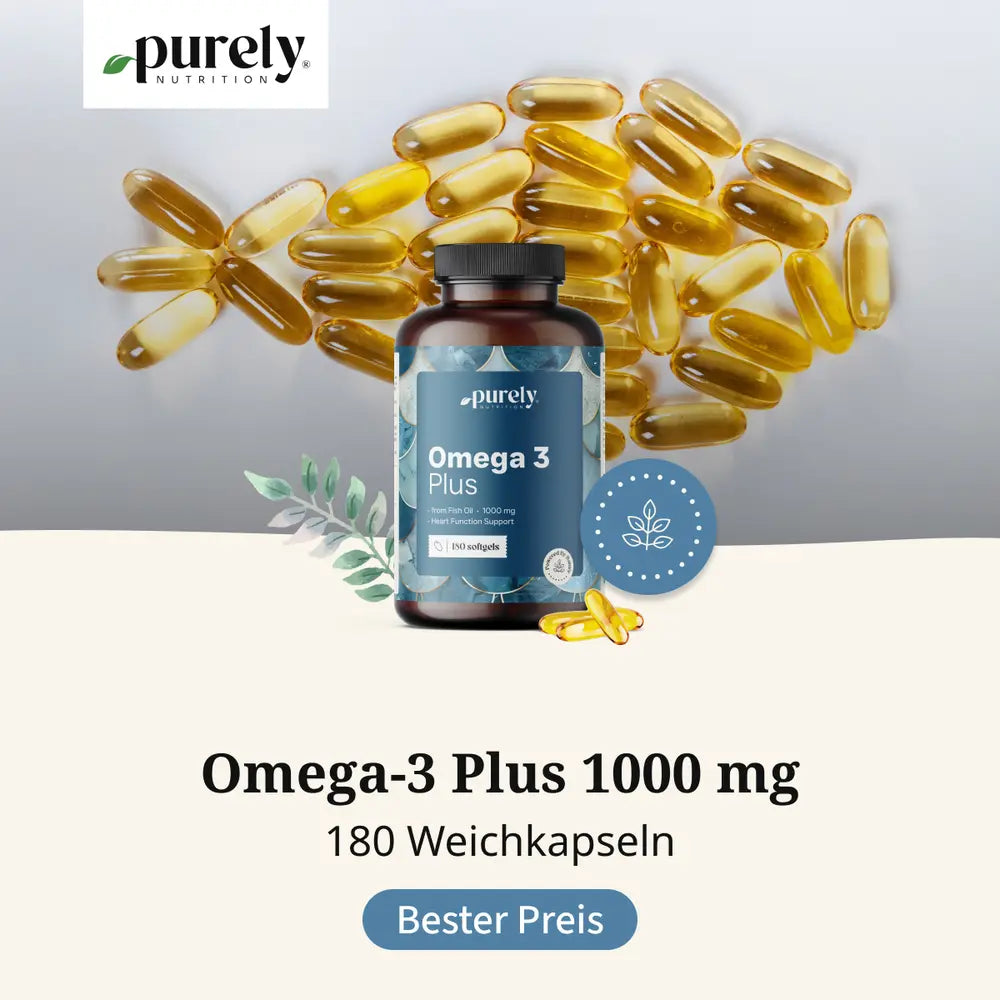 Purely Omega-3 Plus 1000 mg · 180 Weichkapseln – Bild 4