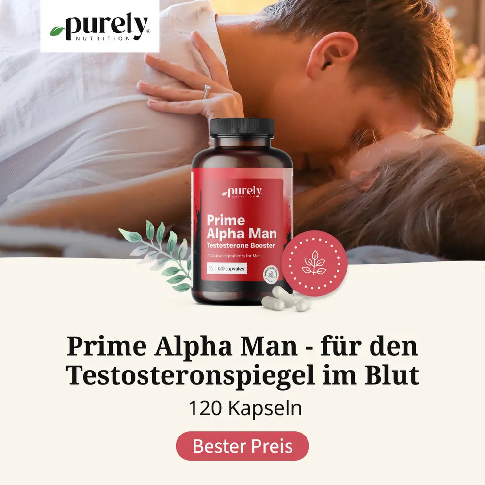 Purely Prime Alpha Man · für einen optimalen Testosteronspiegel im Blut · 120 Kapseln – Bild 2